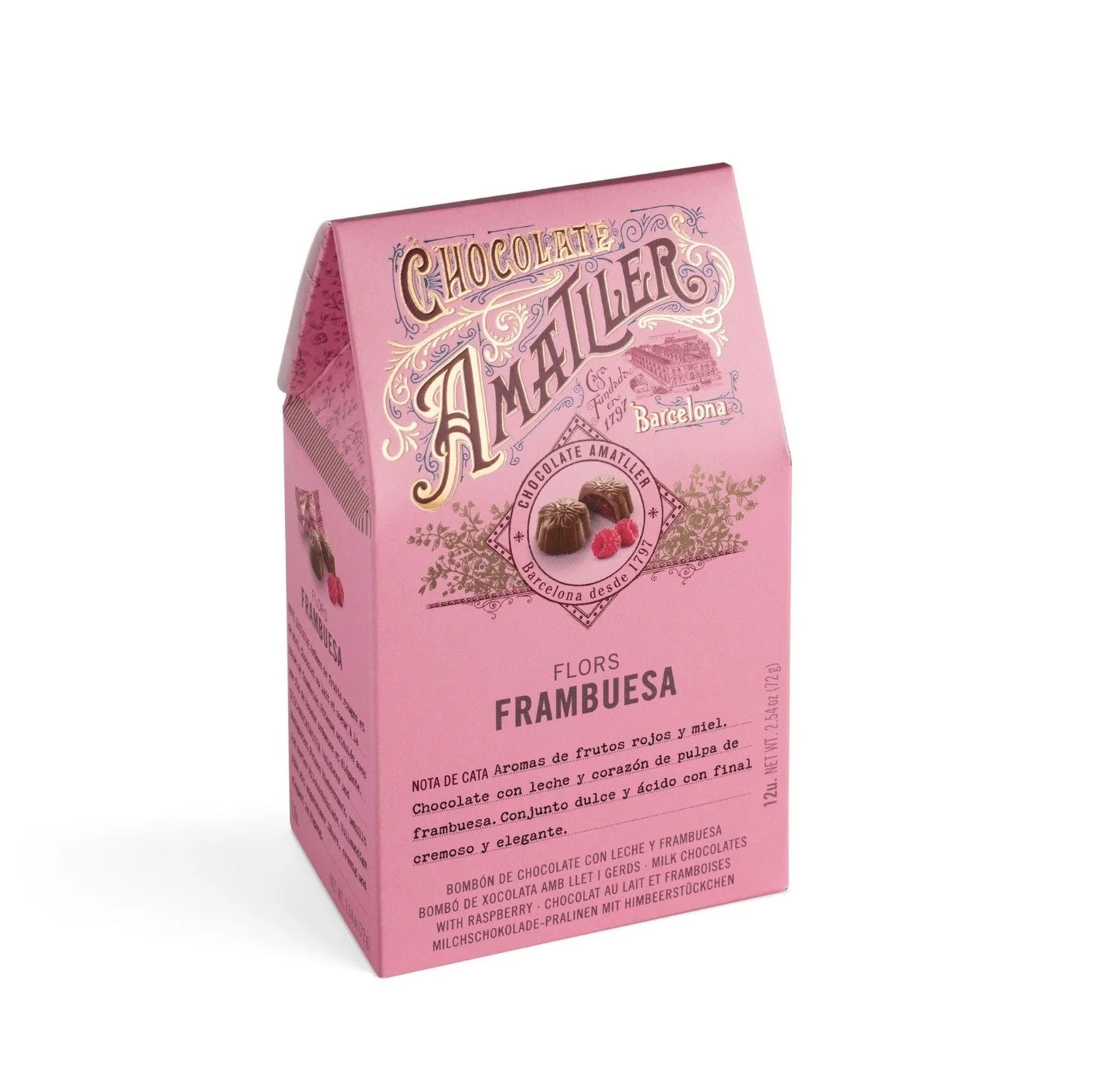 Amatller Milk Chocolate Raspberry Pralines